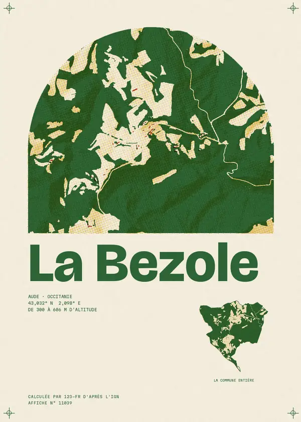Affiche de La Bezole, calculée par 123-fr d'après l'IGN