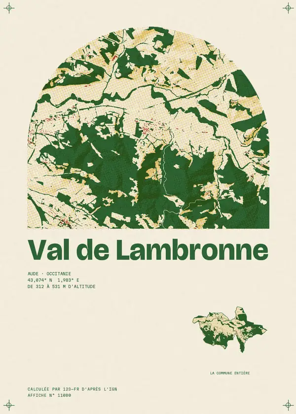 Affiche de Val de Lambronne, calculée par 123-fr d'après l'IGN