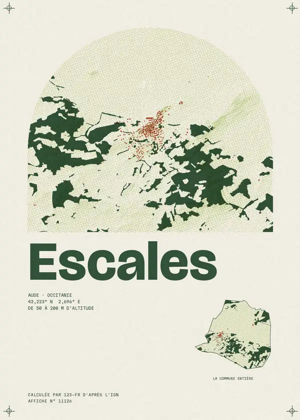 Affiche de Escales, calculée par 123-fr d'après l'IGN