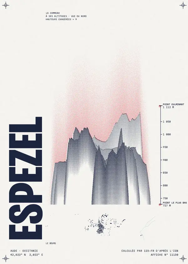 Affiche de Espezel, calculée par 123-fr d'après l'IGN