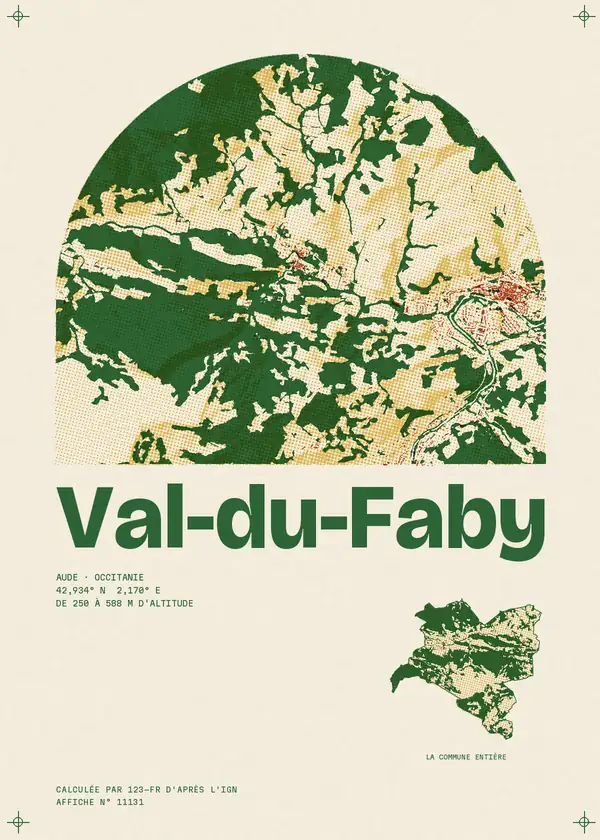 Affiche de Val-du-Faby, calculée par 123-fr d'après l'IGN