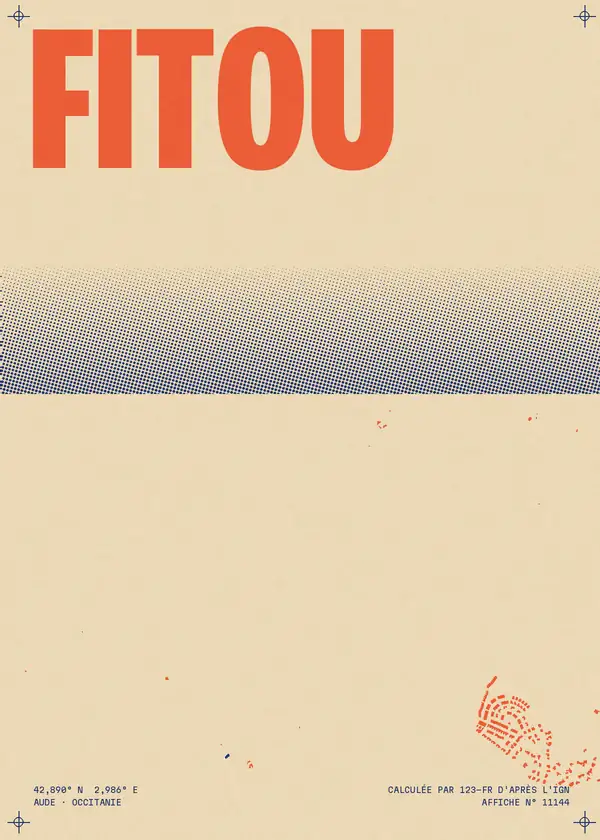 Affiche de Fitou, calculée par 123-fr d'après l'IGN