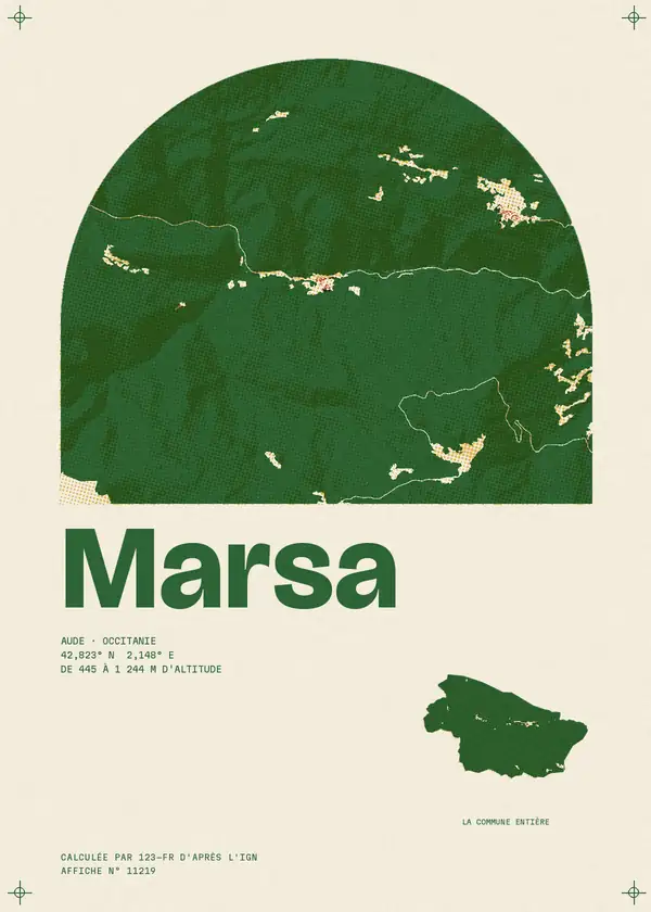 Affiche de Marsa, calculée par 123-fr d'après l'IGN
