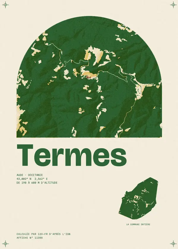 Affiche de Termes, calculée par 123-fr d'après l'IGN