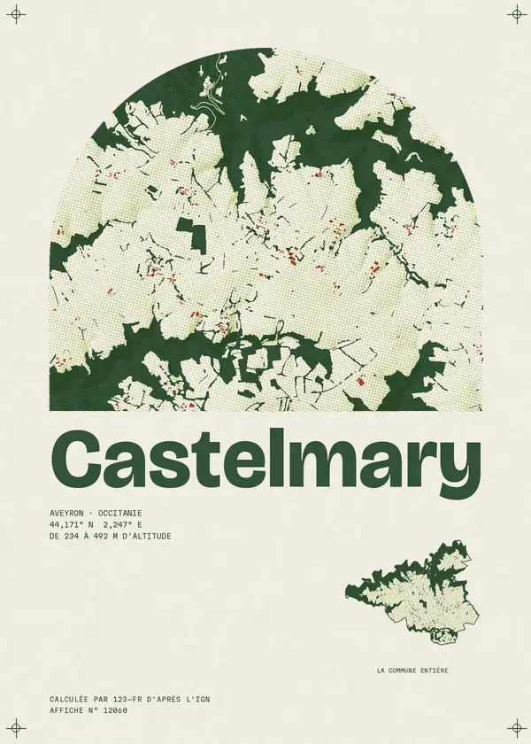 Affiche de Castelmary, calculée par 123-fr d'après l'IGN