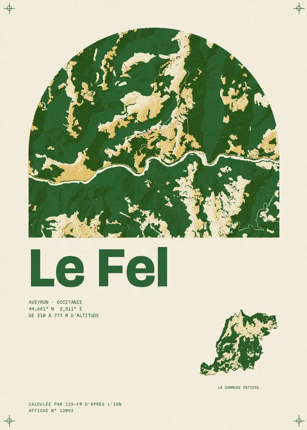 Affiche de Le Fel, calculée par 123-fr d'après l'IGN