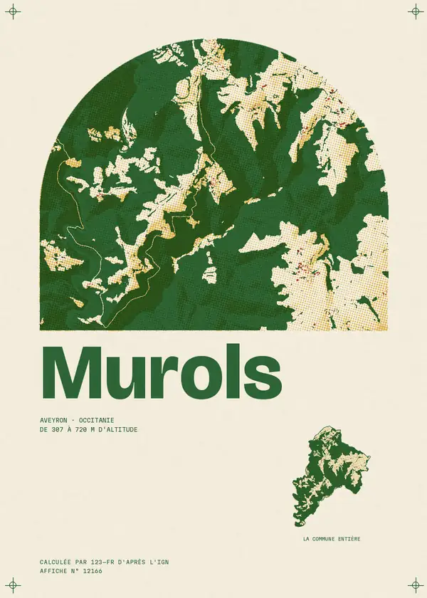Affiche de Murols, calculée par 123-fr d'après l'IGN