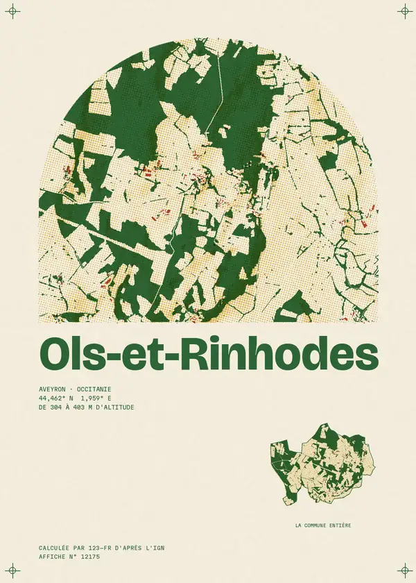 Affiche de Ols-et-Rinhodes, calculée par 123-fr d'après l'IGN