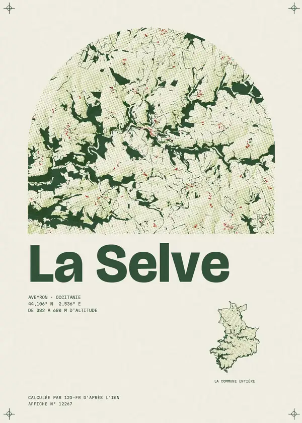 Affiche de La Selve, calculée par 123-fr d'après l'IGN