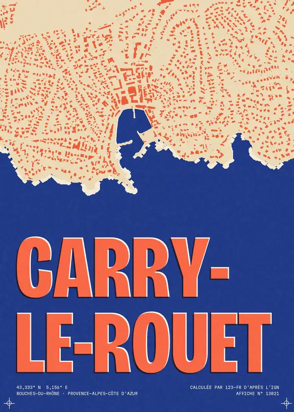 Affiche de Carry-le-Rouet, calculée par 123-fr d'après l'IGN