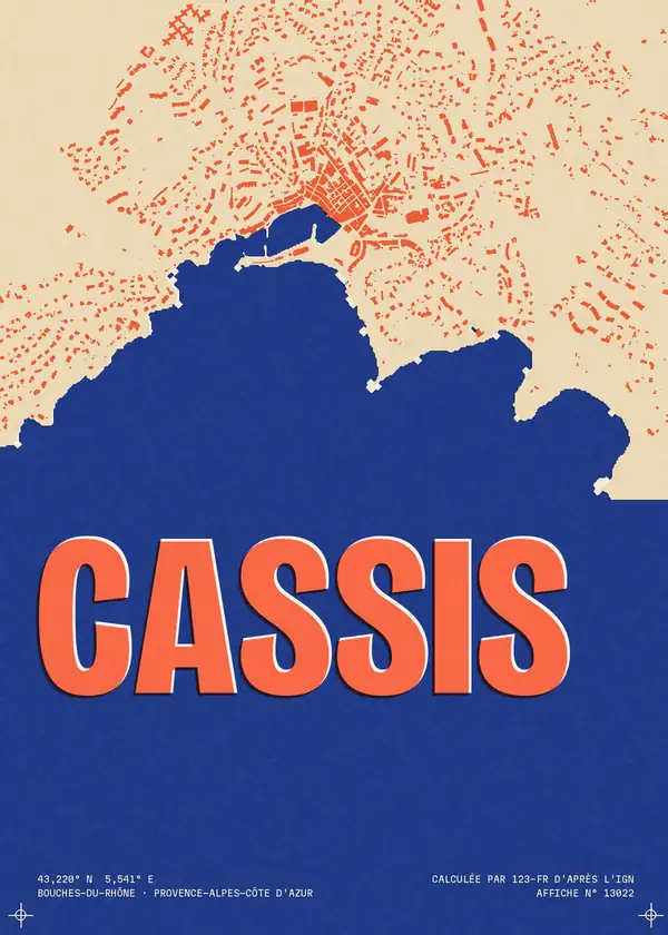 Affiche de Cassis, calculée par 123-fr d'après l'IGN