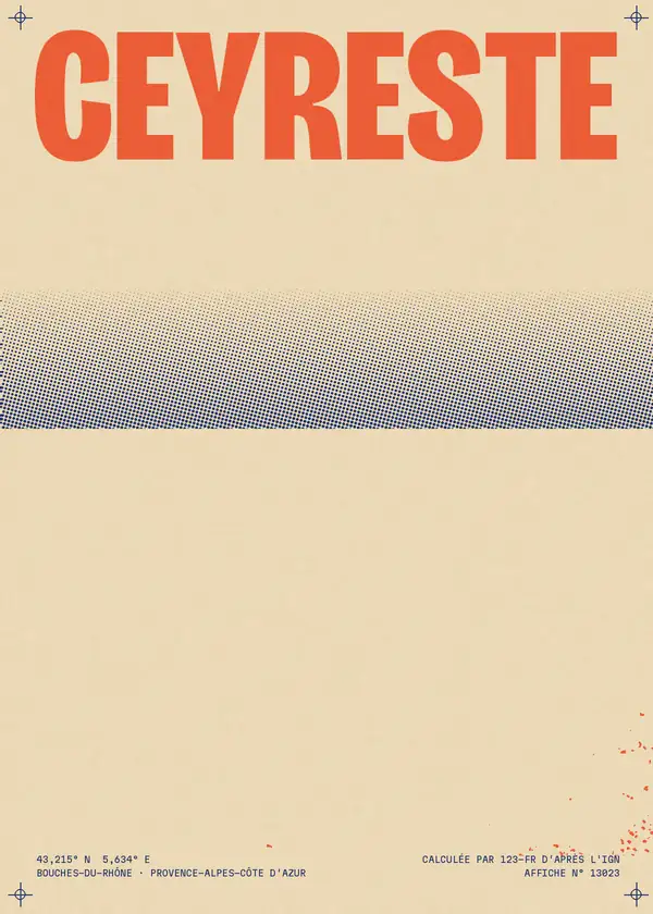 Affiche de Ceyreste, calculée par 123-fr d'après l'IGN