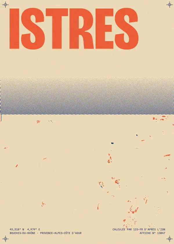 Affiche de Istres, calculée par 123-fr d'après l'IGN