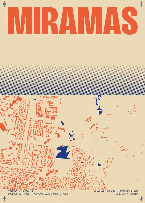 Affiche de Miramas, calculée par 123-fr d'après l'IGN