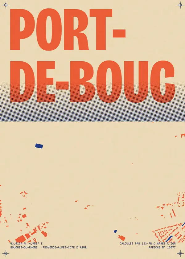 Affiche de Port-de-Bouc, calculée par 123-fr d'après l'IGN