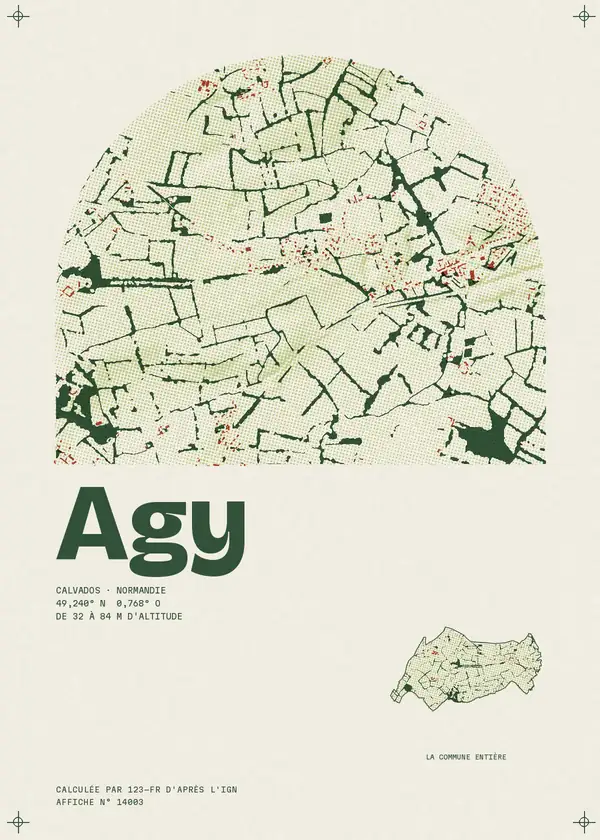 Affiche de Agy, calculée par 123-fr d'après l'IGN