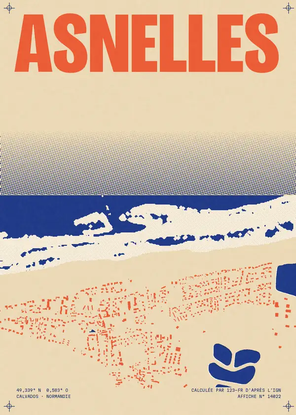 Affiche de Asnelles, calculée par 123-fr d'après l'IGN