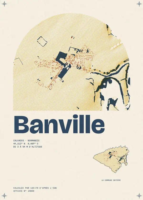 Affiche de Banville, calculée par 123-fr d'après l'IGN