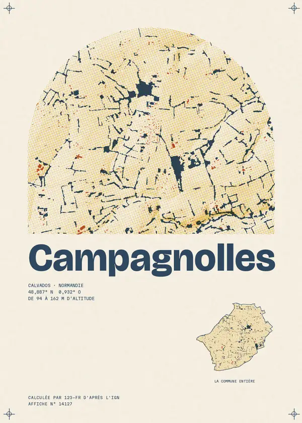Affiche de Campagnolles, calculée par 123-fr d'après l'IGN