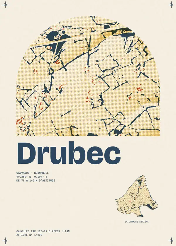 Affiche de Drubec, calculée par 123-fr d'après l'IGN