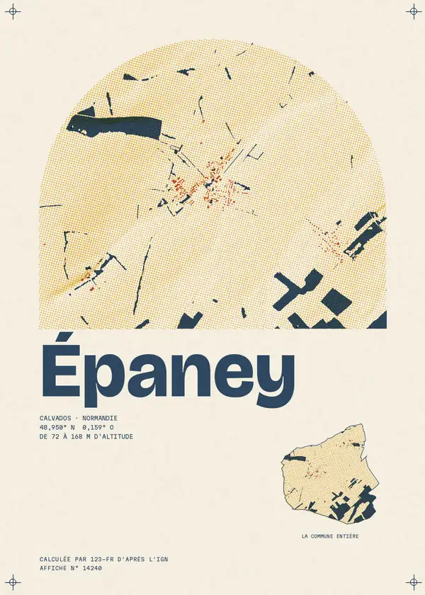 Affiche de Épaney, calculée par 123-fr d'après l'IGN