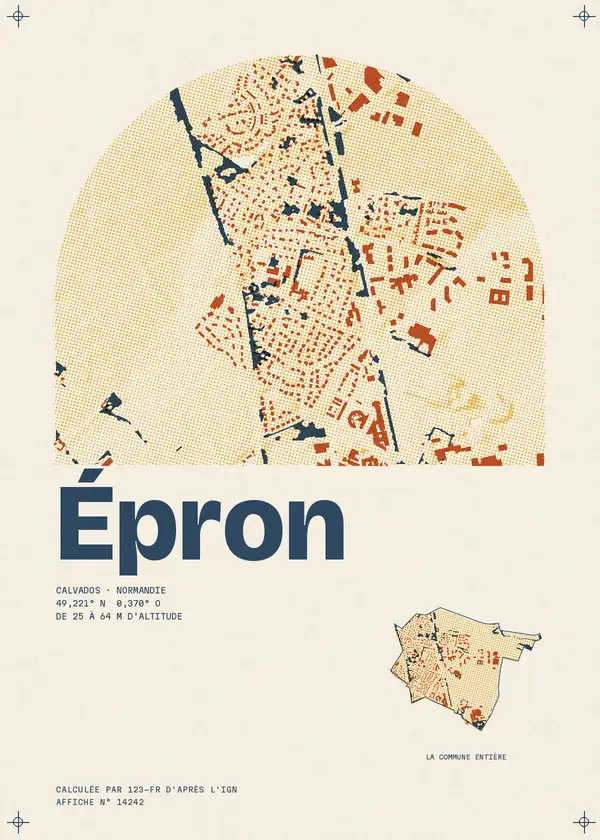 Affiche de Épron, calculée par 123-fr d'après l'IGN