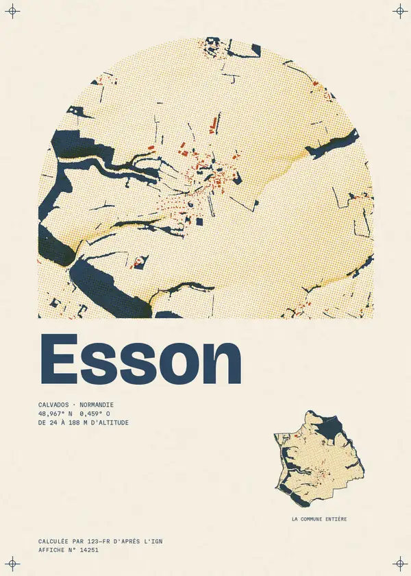 Affiche de Esson, calculée par 123-fr d'après l'IGN