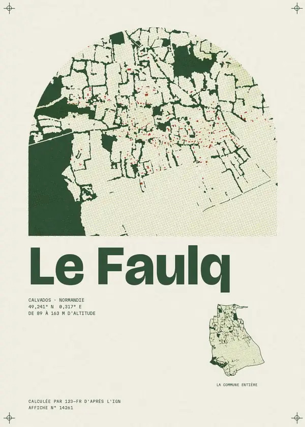 Affiche de Le Faulq, calculée par 123-fr d'après l'IGN
