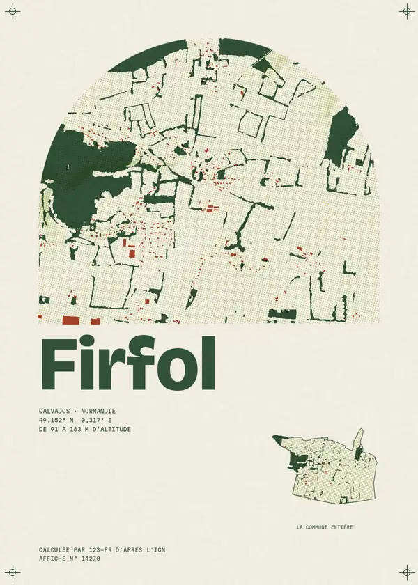 Affiche de Firfol, calculée par 123-fr d'après l'IGN