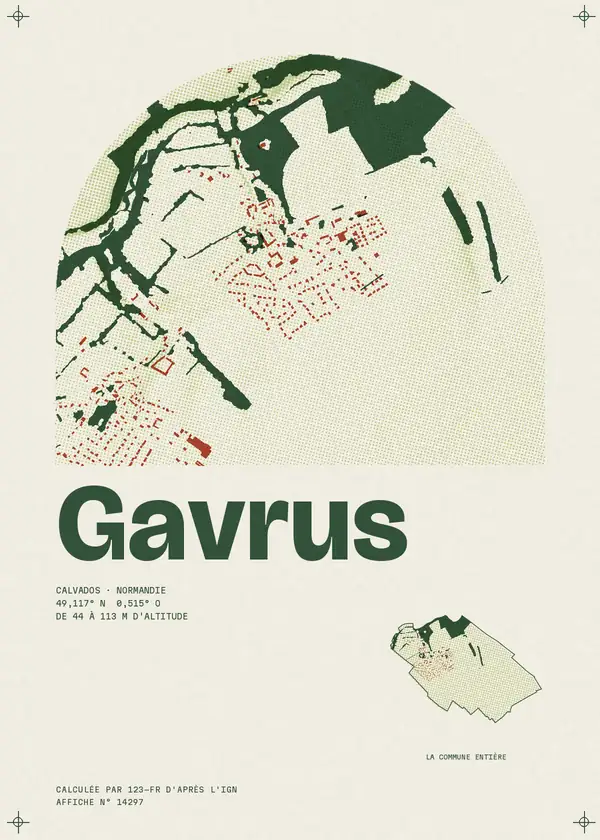 Affiche de Gavrus, calculée par 123-fr d'après l'IGN