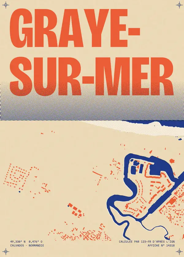 Affiche de Graye-sur-Mer, calculée par 123-fr d'après l'IGN