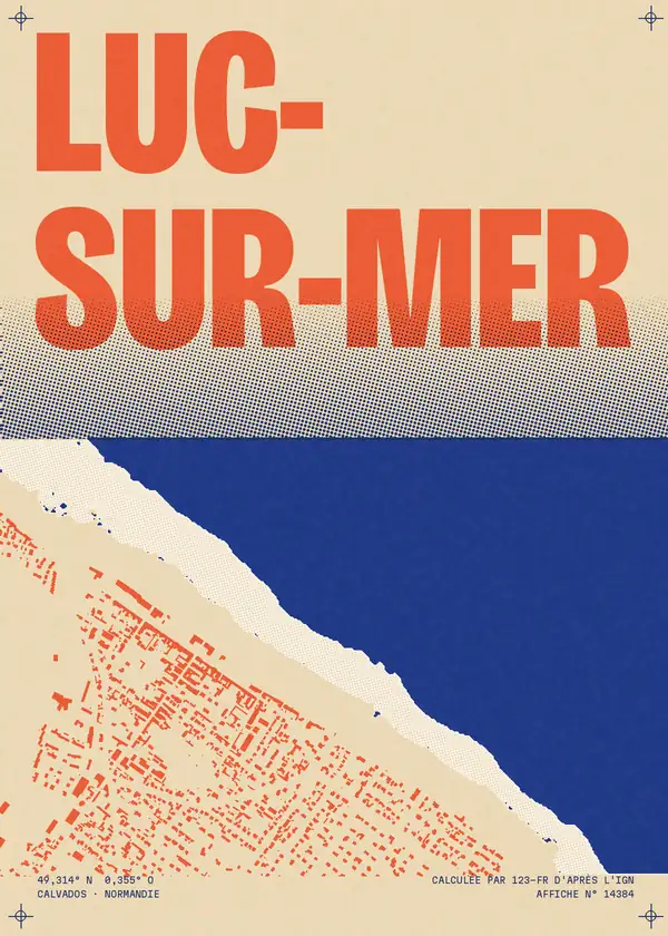Affiche de Luc-sur-Mer, calculée par 123-fr d'après l'IGN