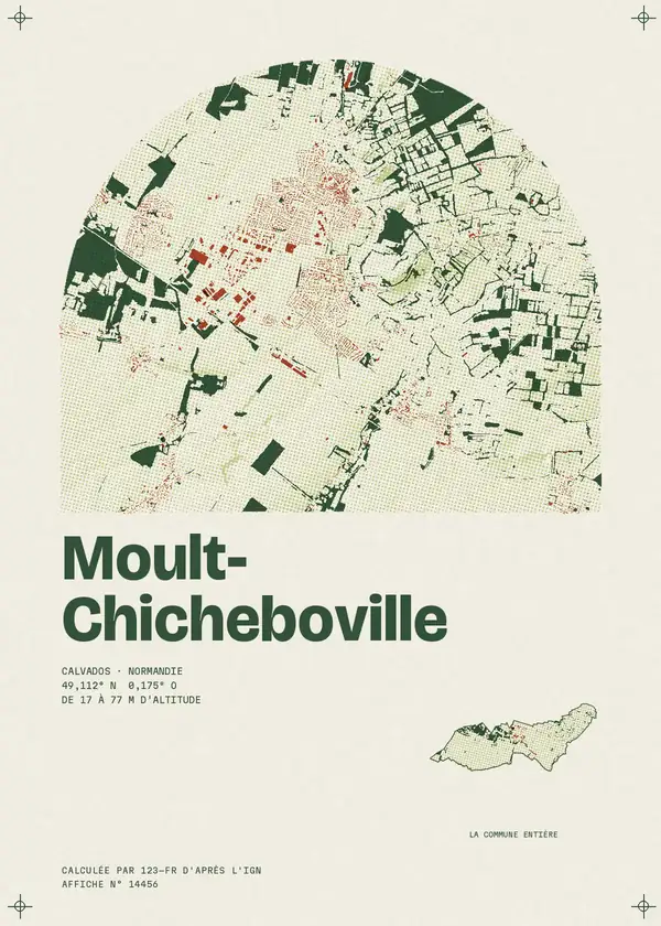 Affiche de Moult-Chicheboville, calculée par 123-fr d'après l'IGN