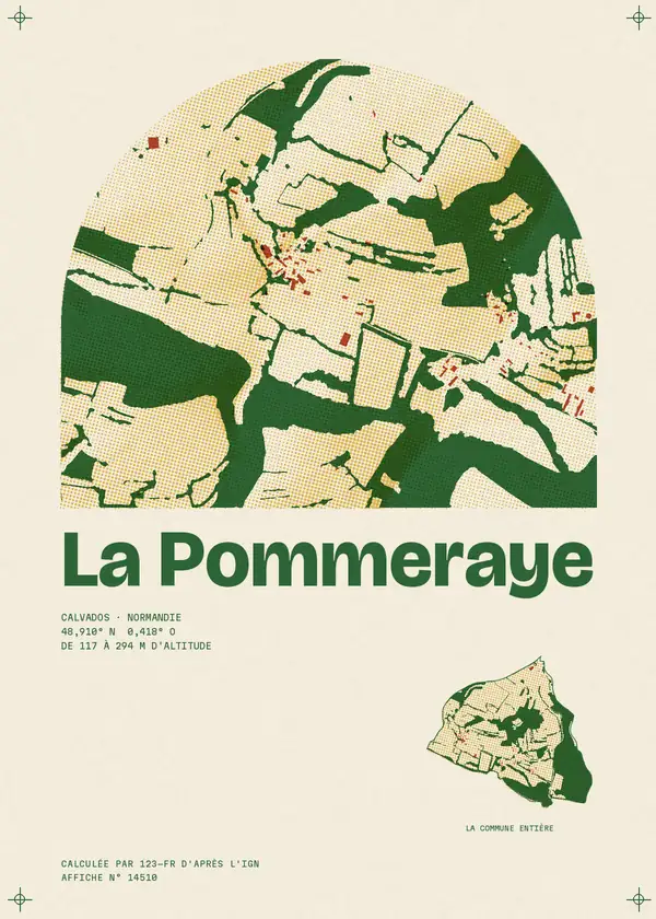 Affiche de La Pommeraye, calculée par 123-fr d'après l'IGN