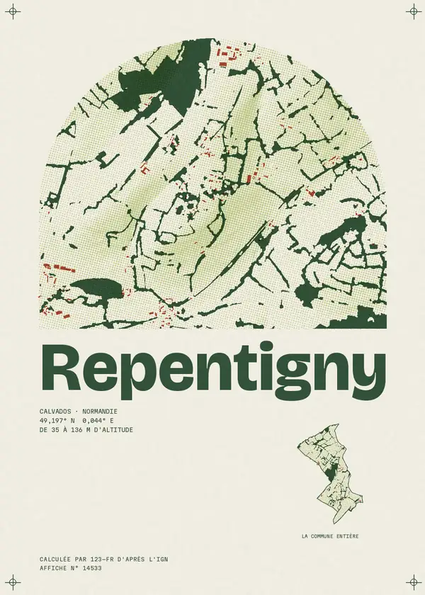 Affiche de Repentigny, calculée par 123-fr d'après l'IGN
