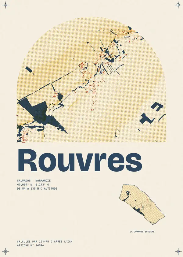Affiche de Rouvres, calculée par 123-fr d'après l'IGN