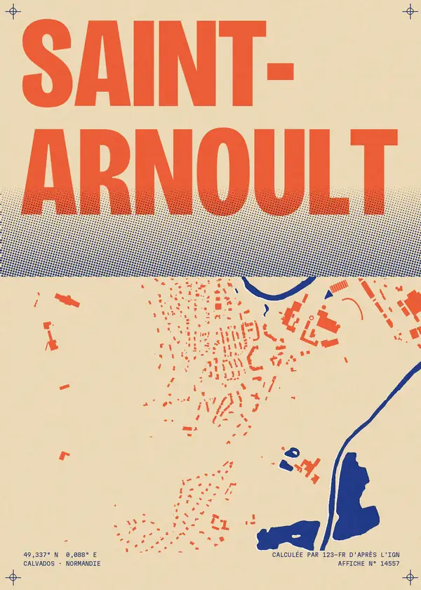 Affiche de Saint-Arnoult, calculée par 123-fr d'après l'IGN