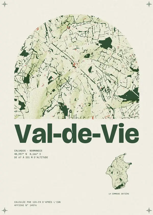Affiche de Val-de-Vie, calculée par 123-fr d'après l'IGN