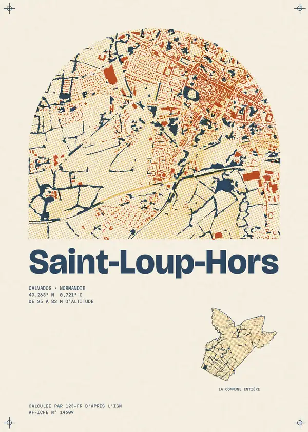 Affiche de Saint-Loup-Hors, calculée par 123-fr d'après l'IGN