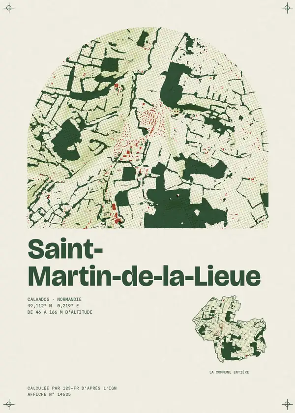 Affiche de Saint-Martin-de-la-Lieue, calculée par 123-fr d'après l'IGN