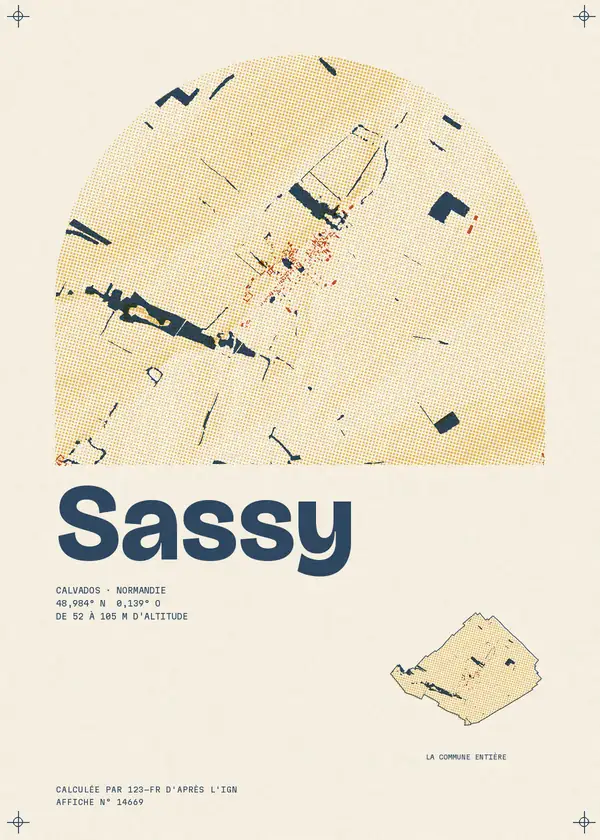 Affiche de Sassy, calculée par 123-fr d'après l'IGN