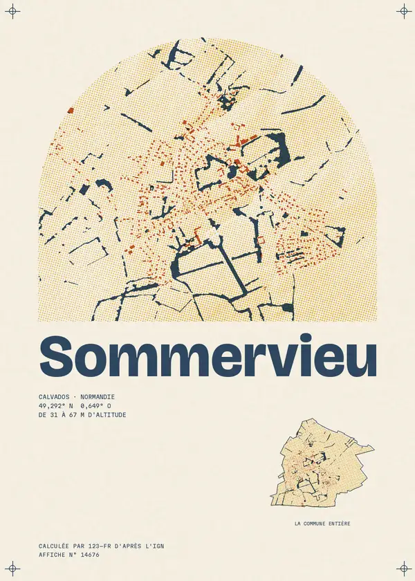 Affiche de Sommervieu, calculée par 123-fr d'après l'IGN