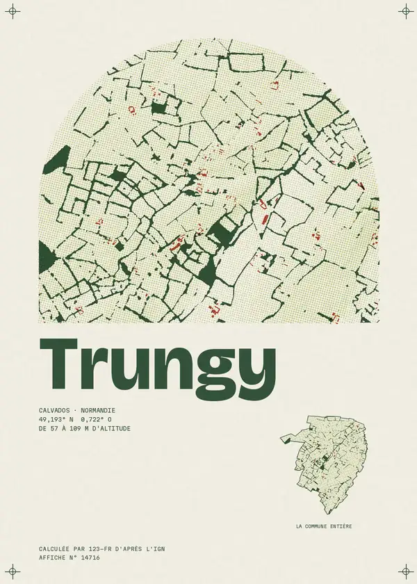Affiche de Trungy, calculée par 123-fr d'après l'IGN