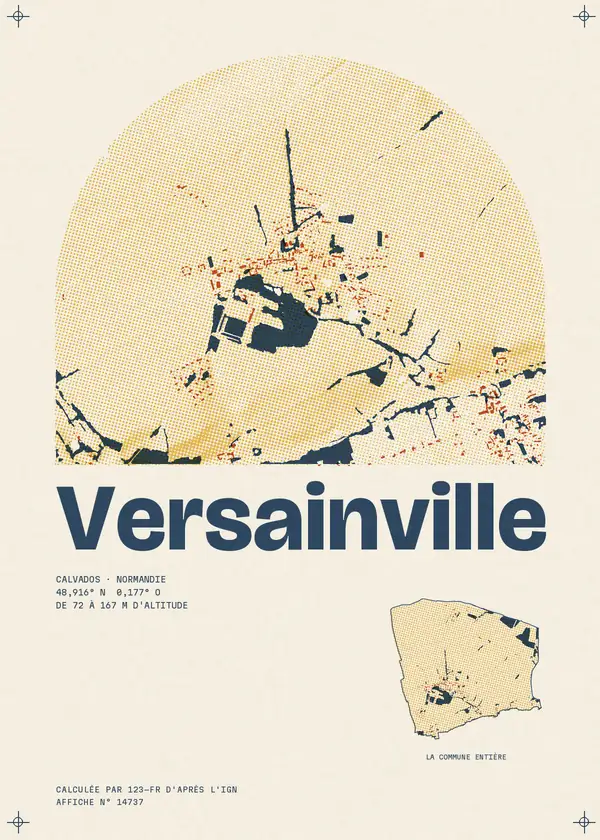 Affiche de Versainville, calculée par 123-fr d'après l'IGN