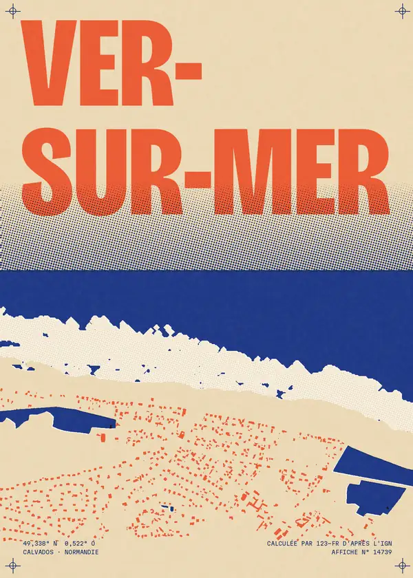 Affiche de Ver-sur-Mer, calculée par 123-fr d'après l'IGN