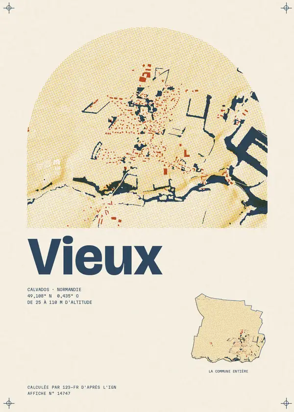 Affiche de Vieux, calculée par 123-fr d'après l'IGN