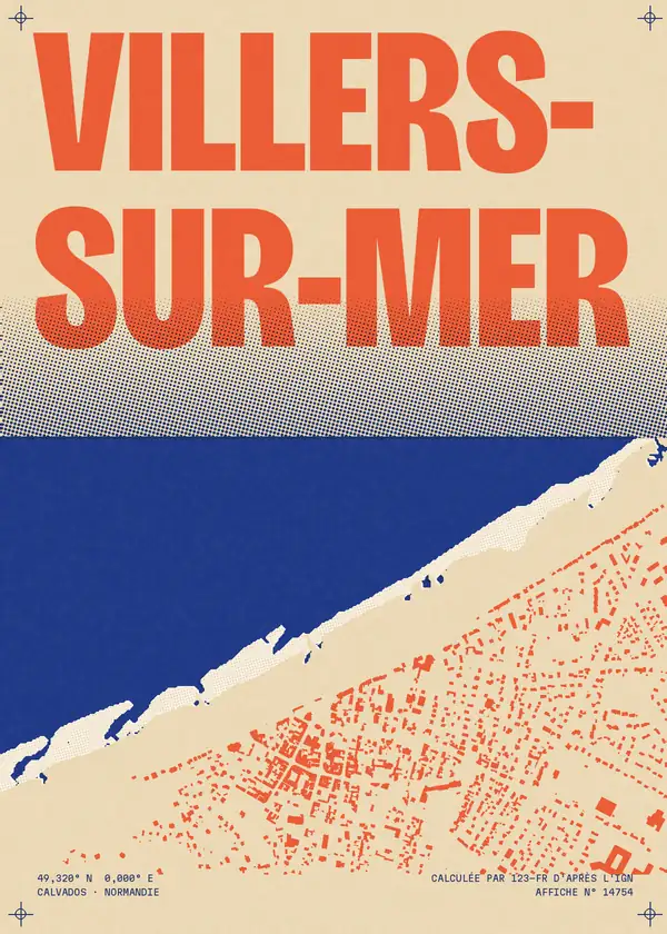 Affiche de Villers-sur-Mer, calculée par 123-fr d'après l'IGN