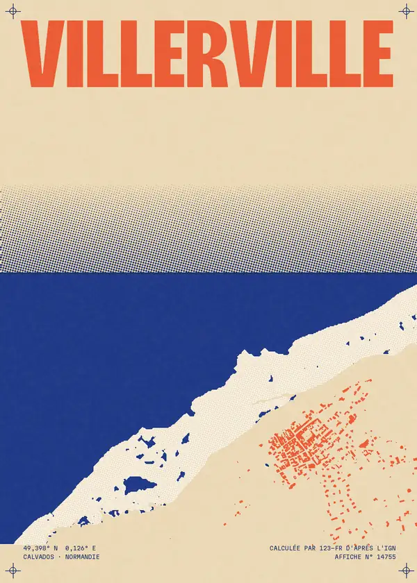 Affiche de Villerville, calculée par 123-fr d'après l'IGN