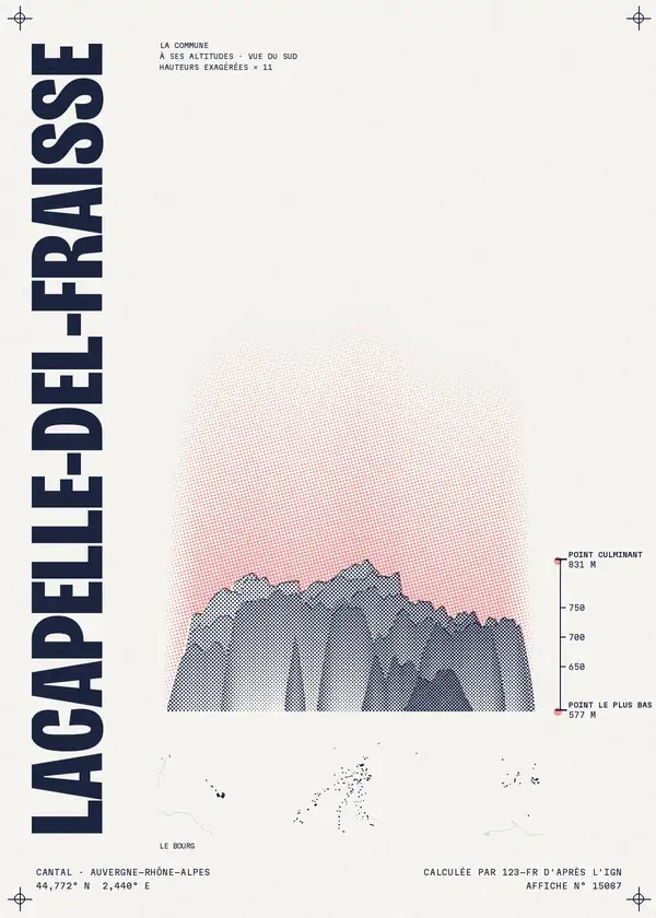 Affiche de Lacapelle-del-Fraisse, calculée par 123-fr d'après l'IGN