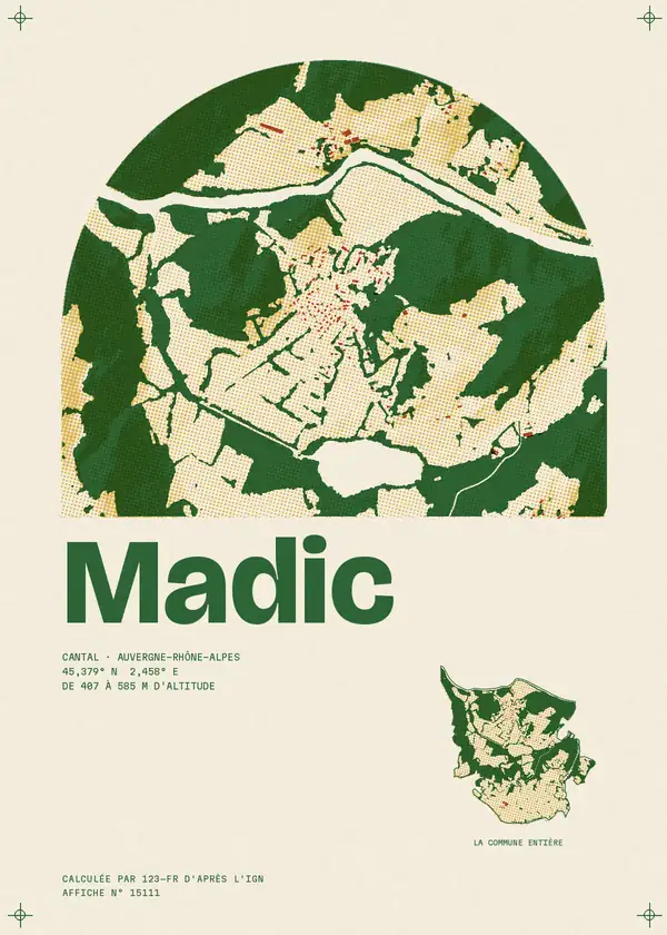 Affiche de Madic, calculée par 123-fr d'après l'IGN